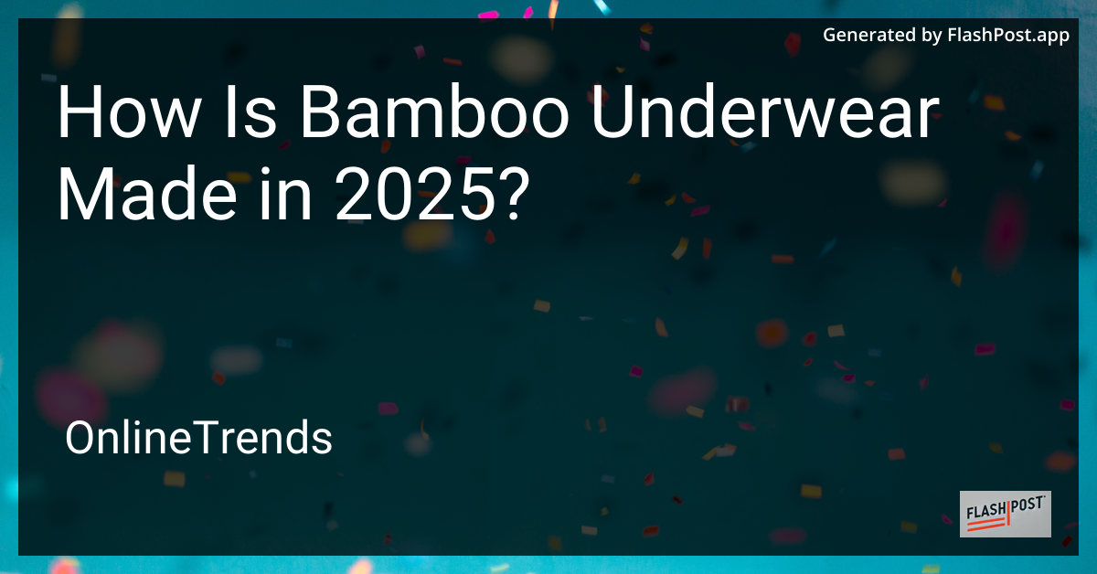 Bamboo Underwear