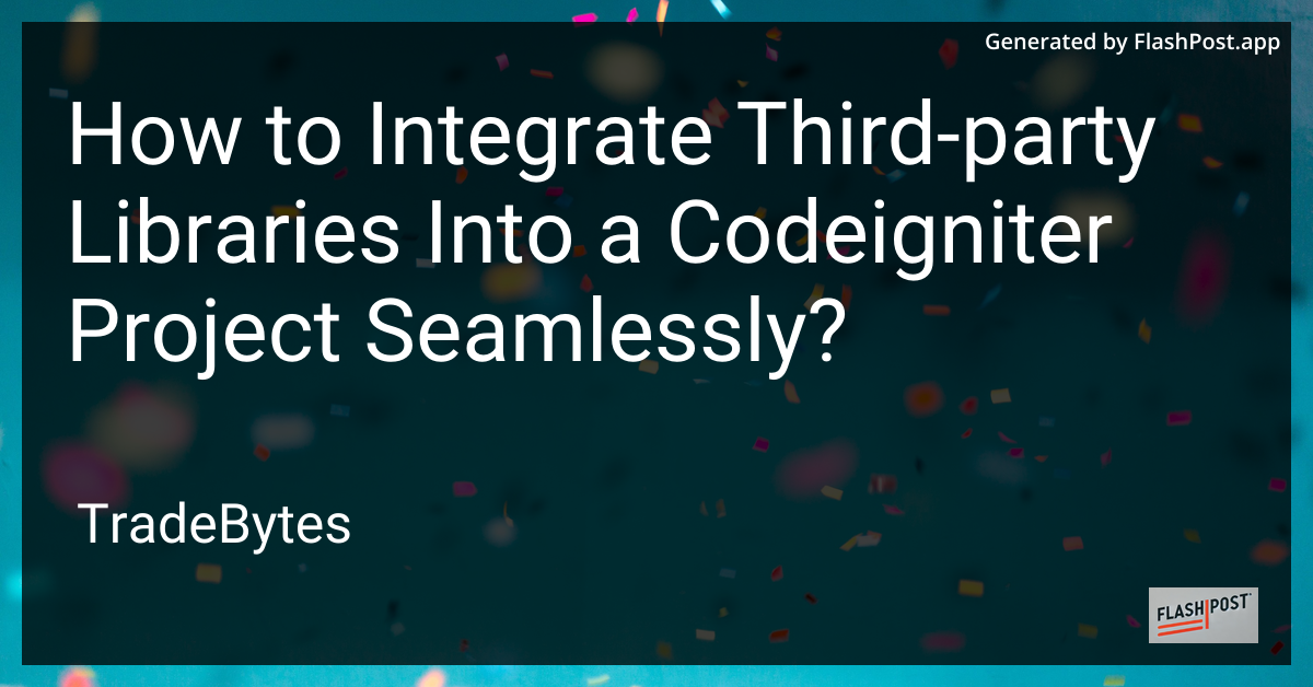 CodeIgniter Integration