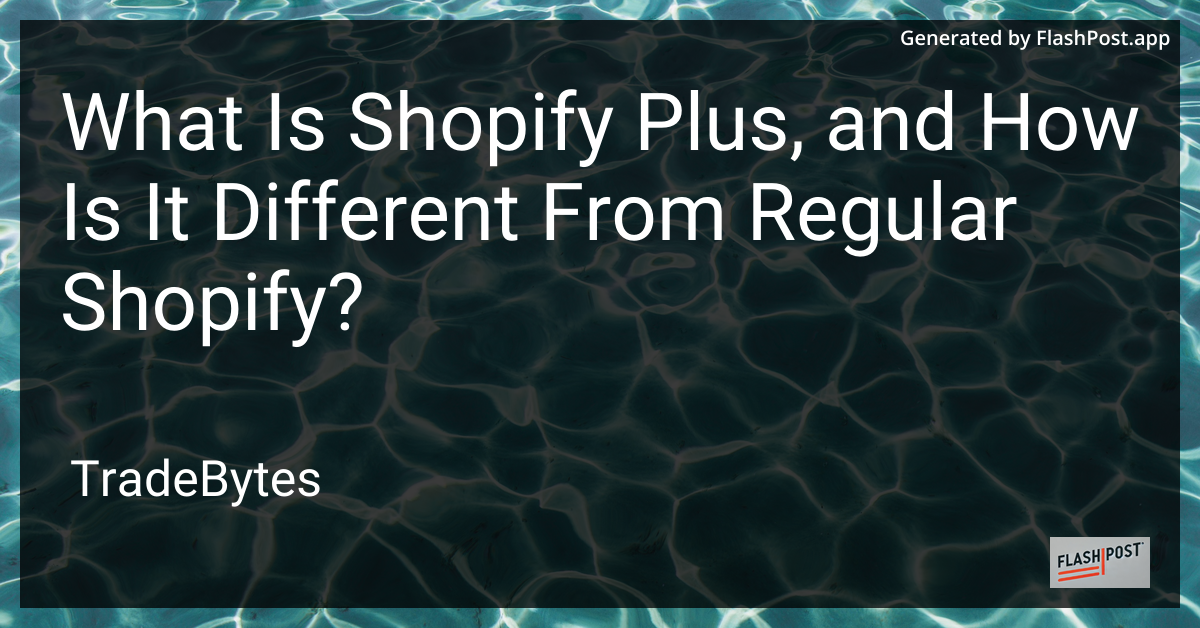 Shopify Plus