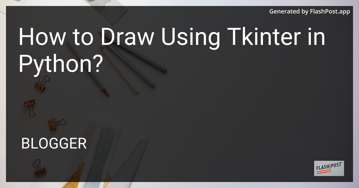 Drawing using Tkinter