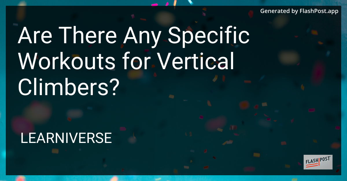 Vertical Climber