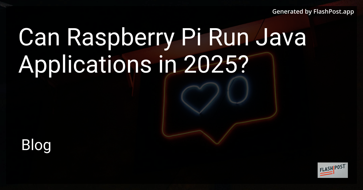 Raspberry Pi and Java Applications