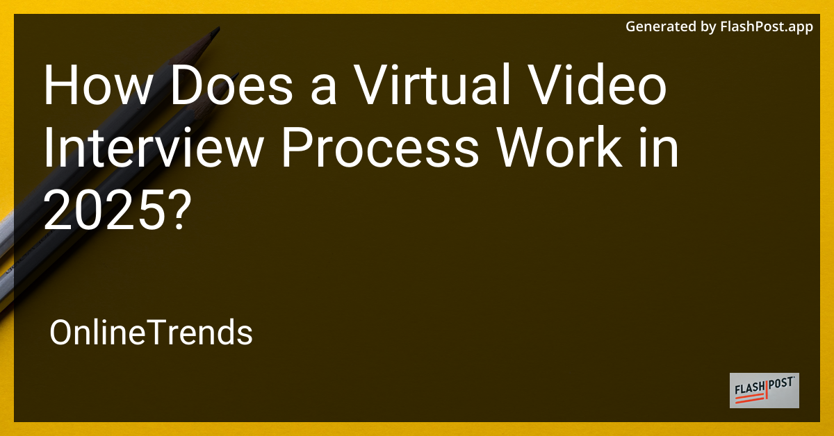 Virtual Video Interview