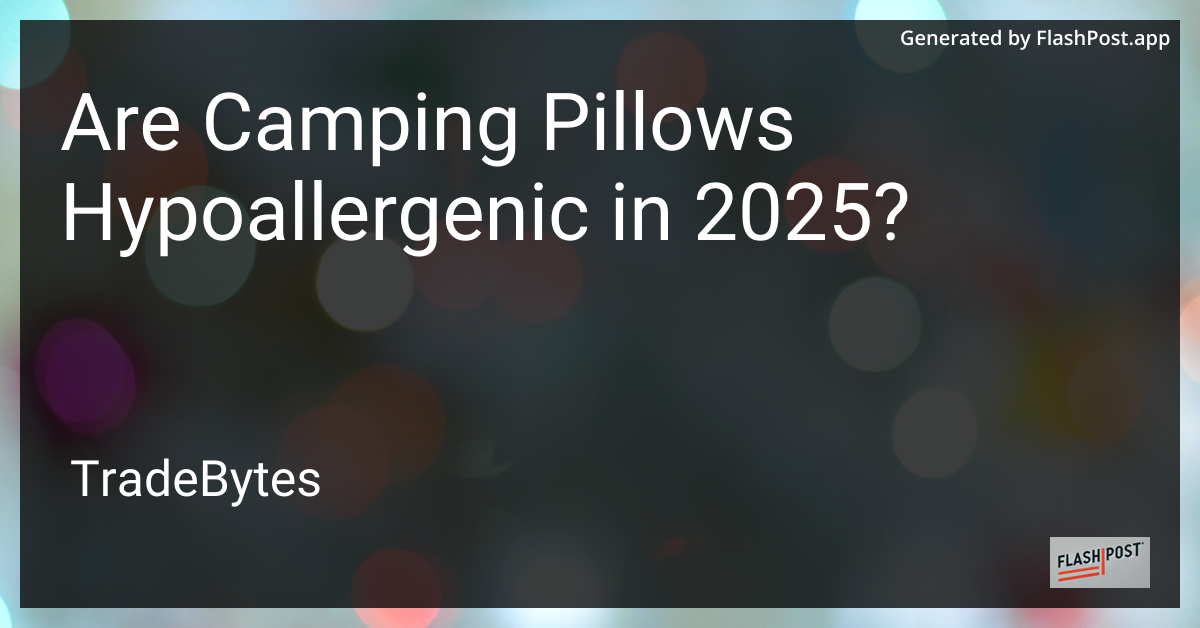 Camping Pillow