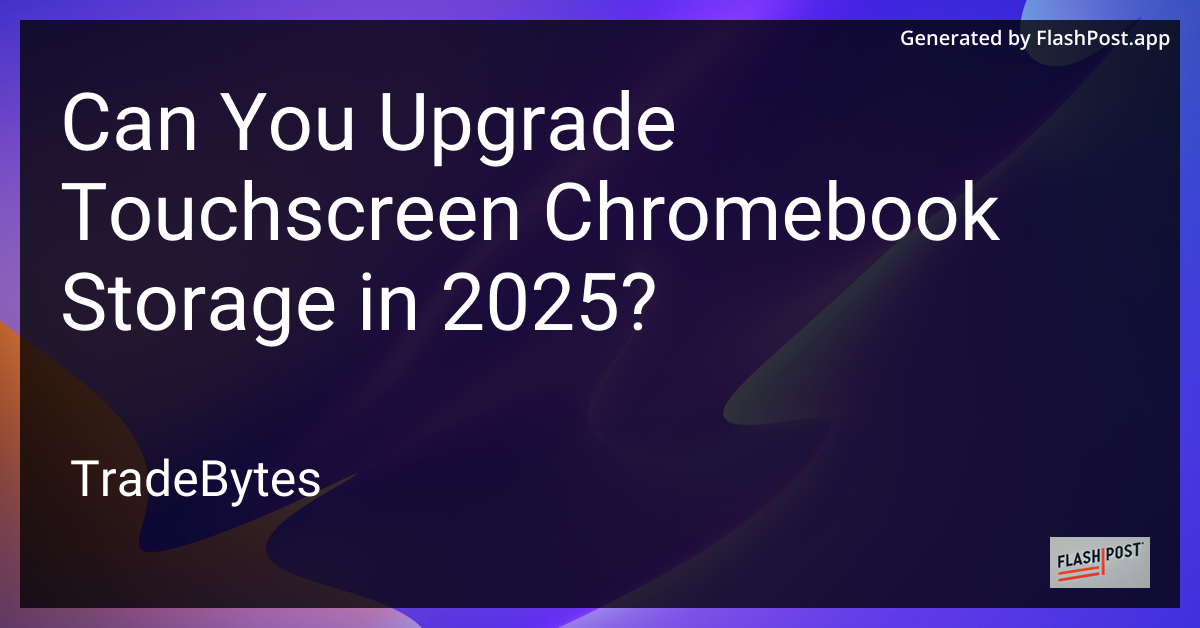 Chromebook Touchscreen