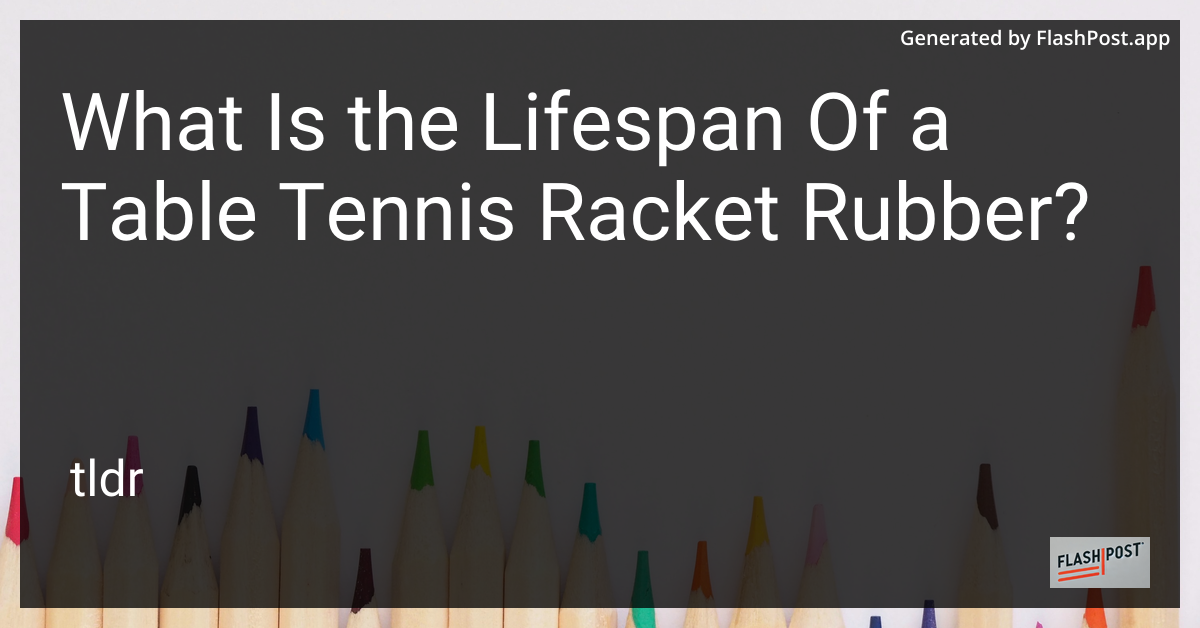 Table Tennis Racket Rubber