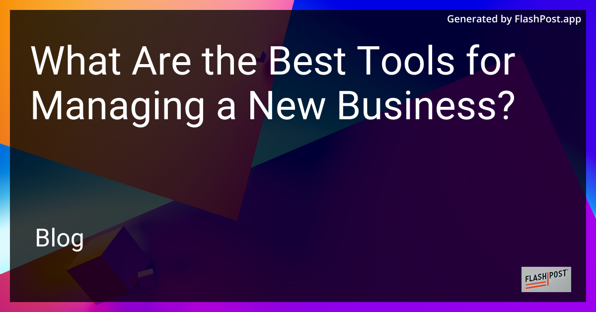 Business Management Tools