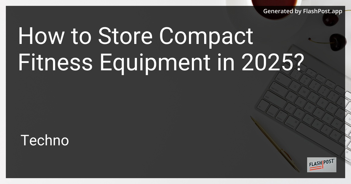 Compact Fitness Equipment Storage