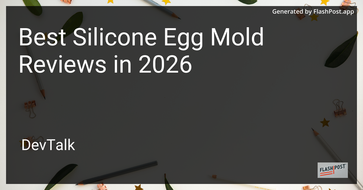 Best Silicone Egg Mold Reviews in 2026