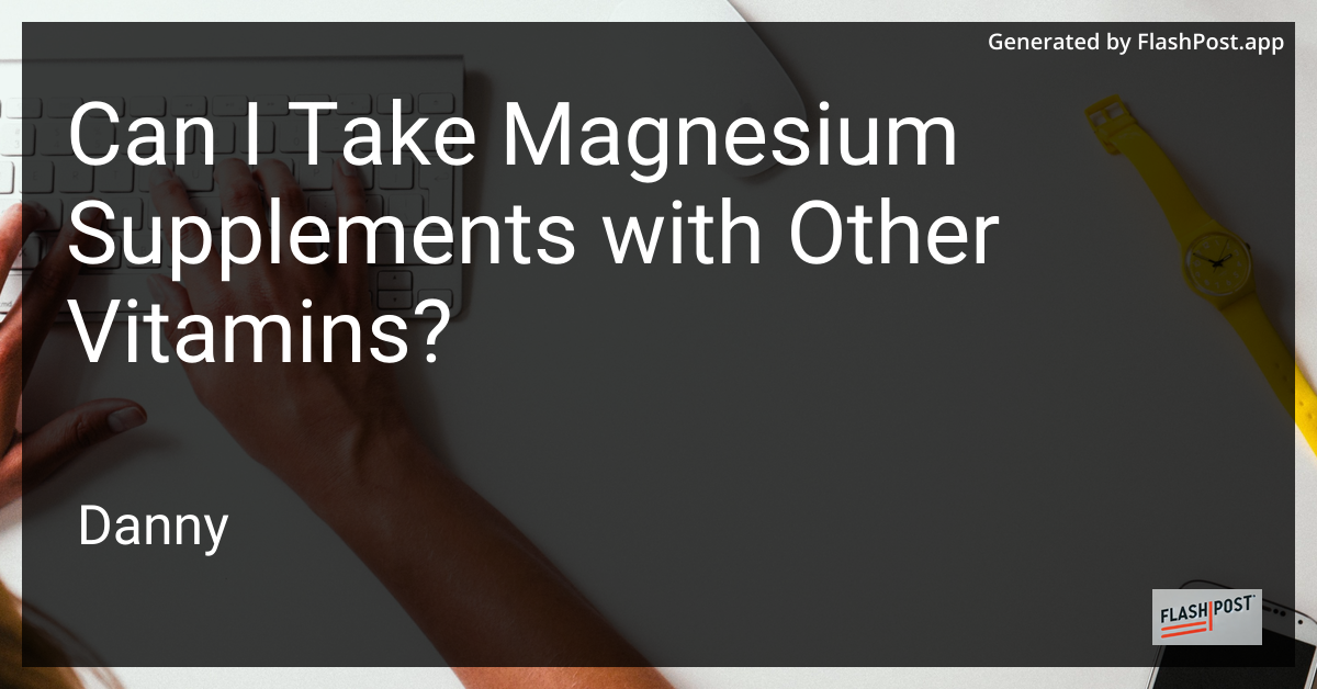 Magnesium Supplements Image