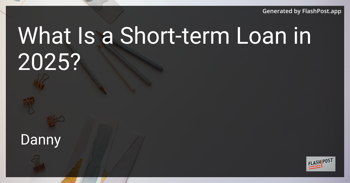 Short-Term Loan Illustration