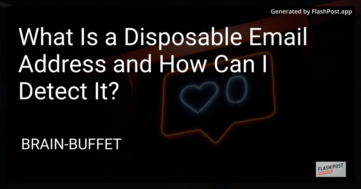Disposable Email Address