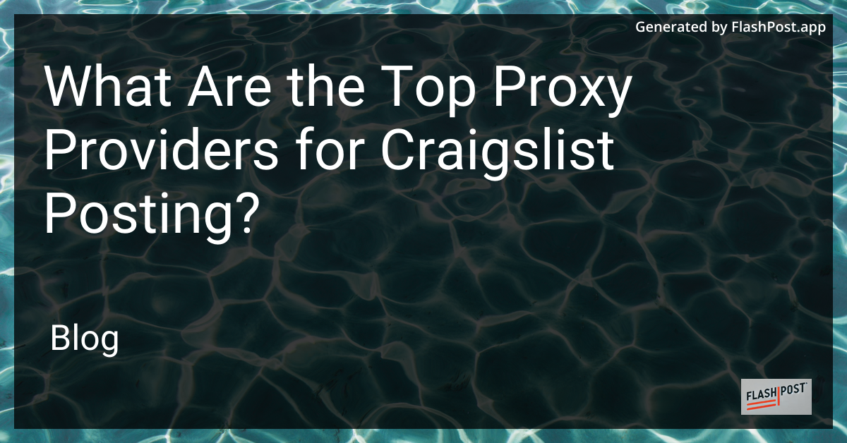 Top Proxy Providers
