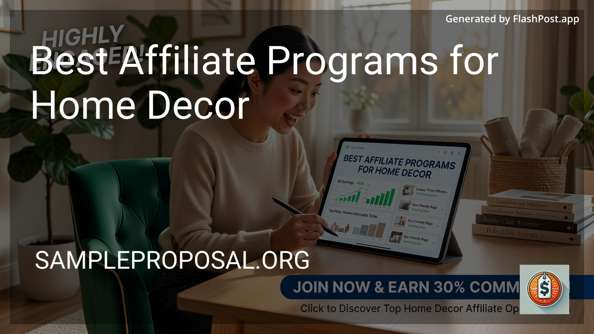 5 Best Affiliate Programs for Home Decor in 2026