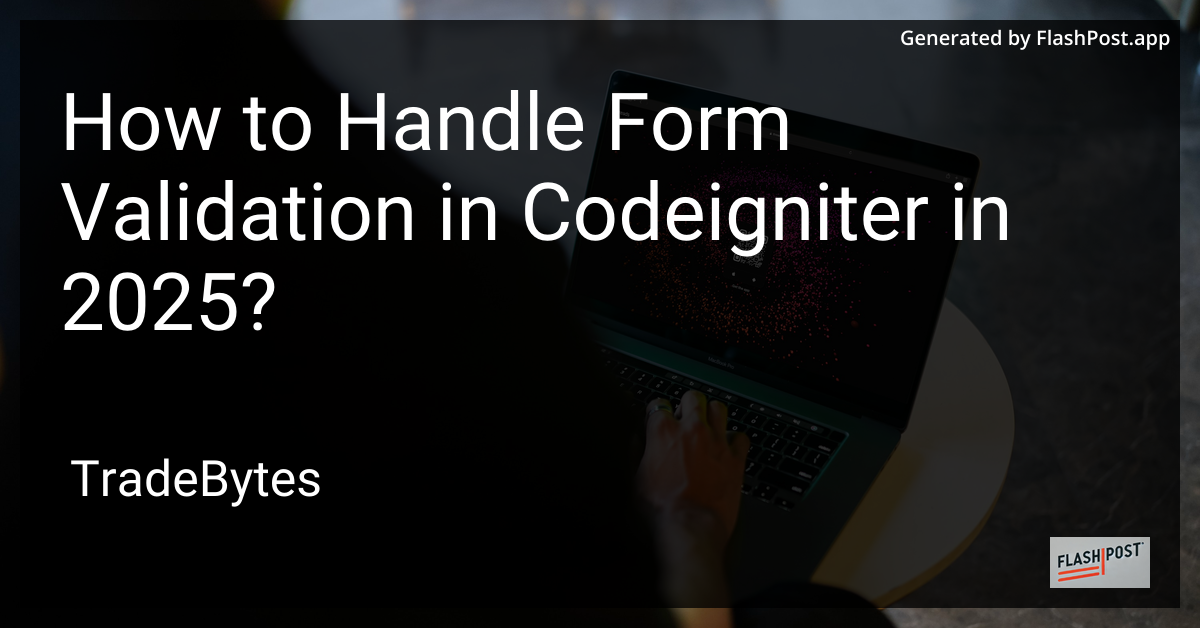 Form Validation in CodeIgniter