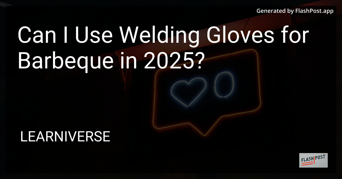 Welding Gloves for Barbecue