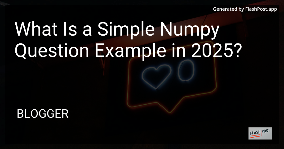 Python and NumPy
