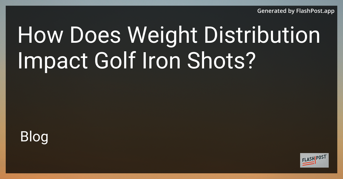 Golf Iron Shot