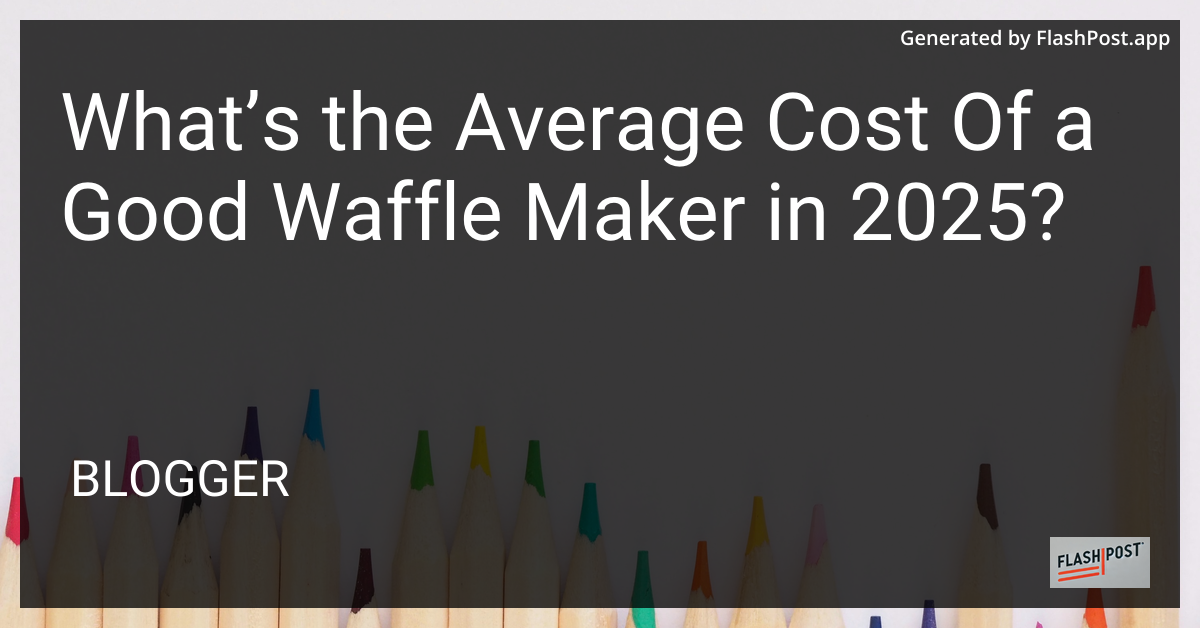 Waffle Maker