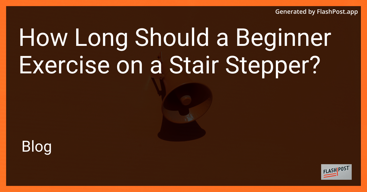 Stair Stepper Workout