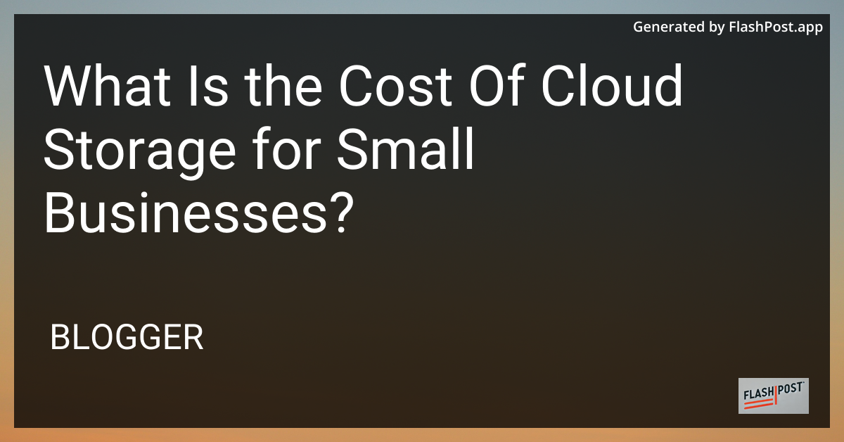 Cloud Storage