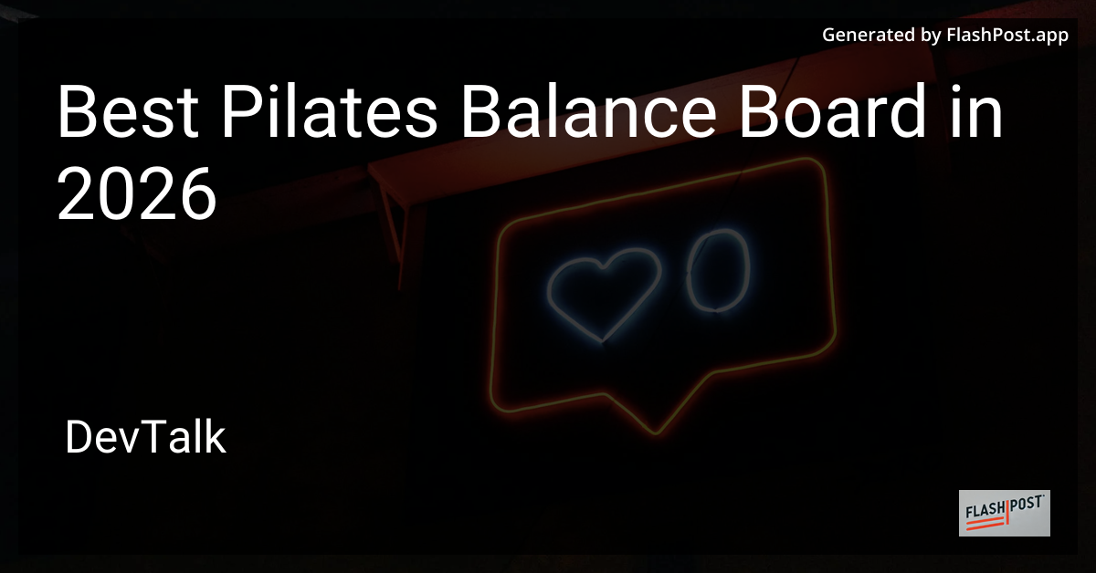 Best Pilates Balance Board in 2026
