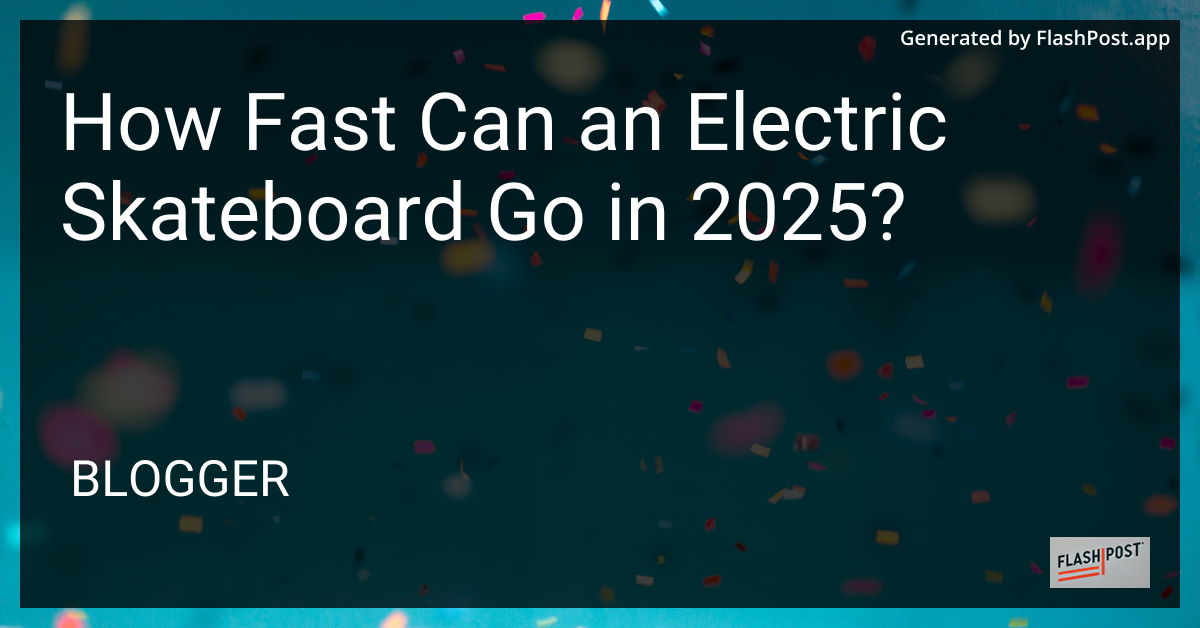 Electric Skateboard