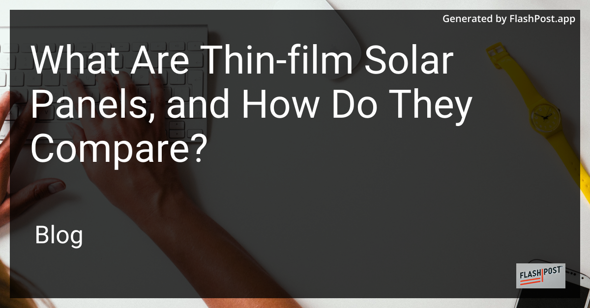 Thin-Film Solar Panels