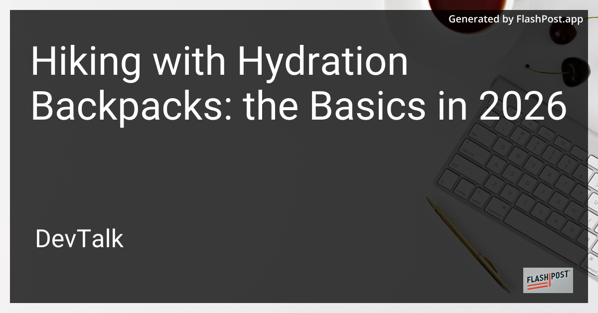 Hiking with Hydration Backpacks: the Basics in 2026