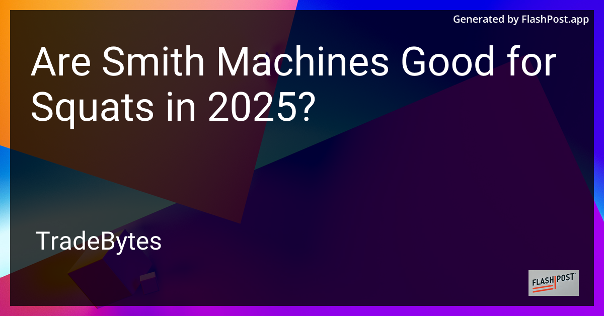 Smith Machine Squats