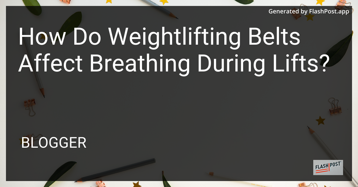 Weightlifting Belt