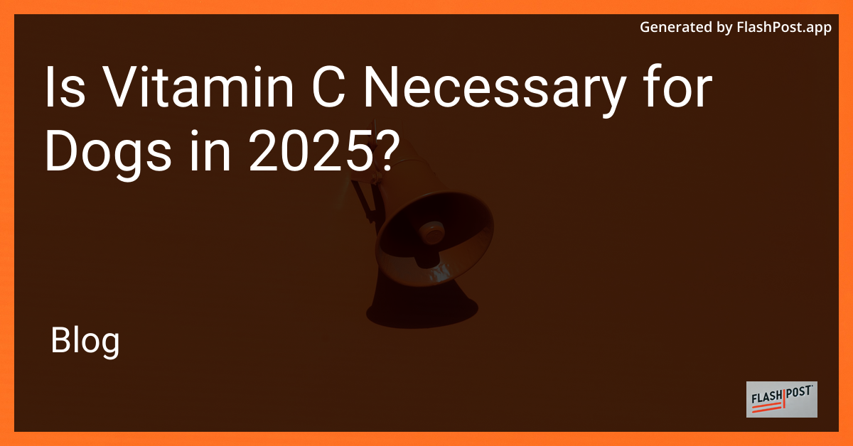 Vitamin C for Dogs