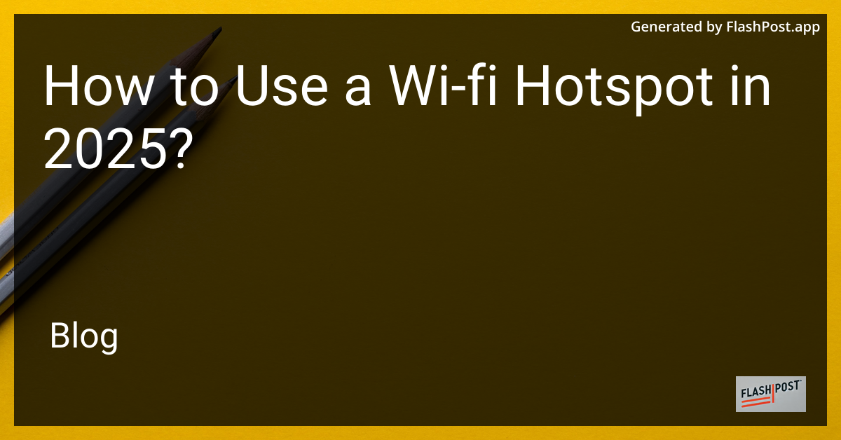 Wi-Fi Hotspot