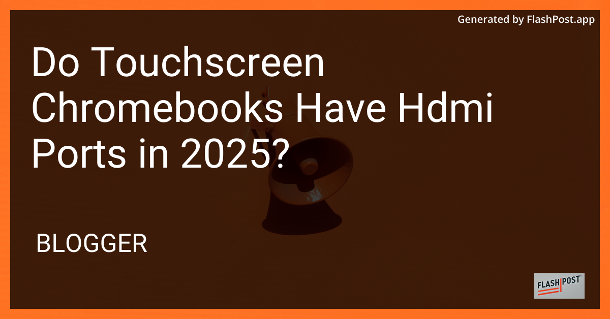 Touchscreen Chromebook