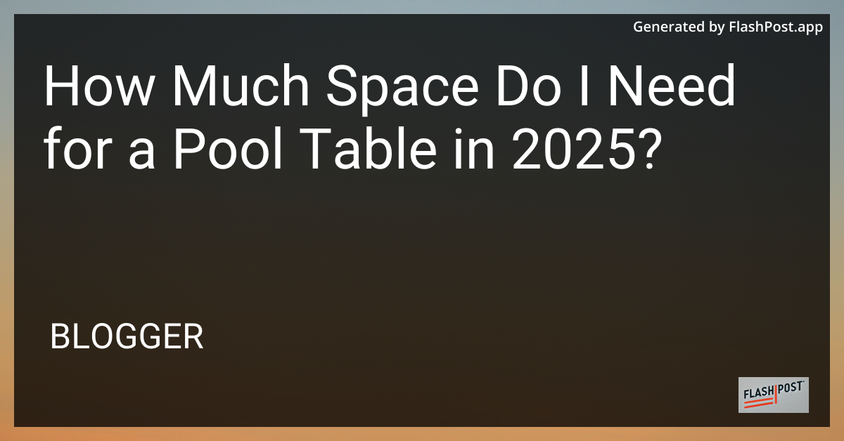 Pool Table
