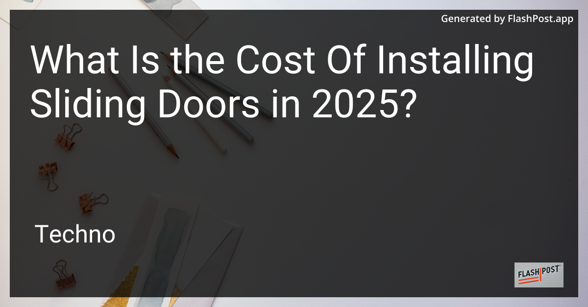Sliding Doors Installation Cost