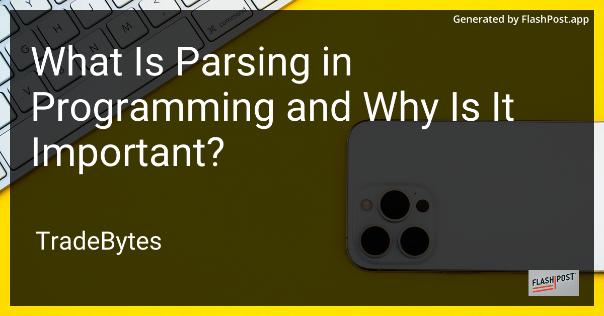 Parsing in Programming