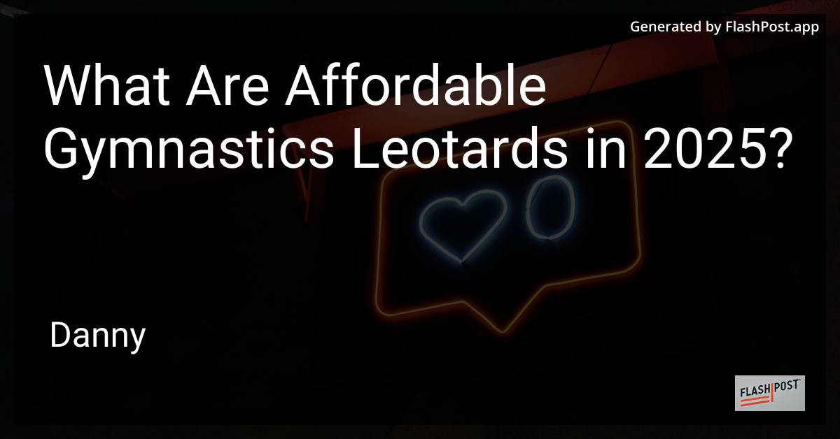 Affordable Gymnastics Leotards