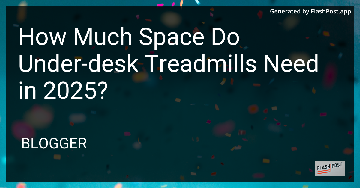 Under-Desk Treadmill