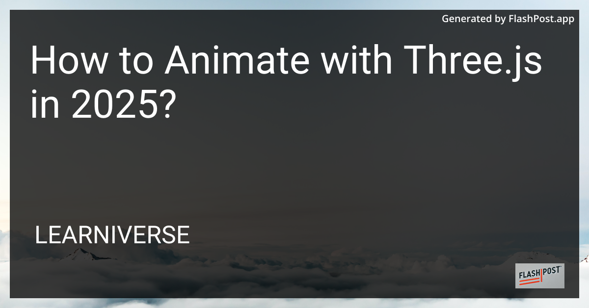 Three.js Animation