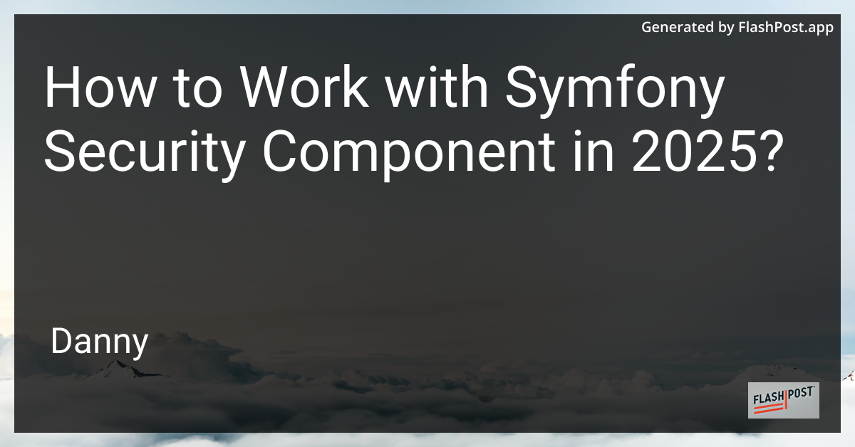 Symfony Security Component