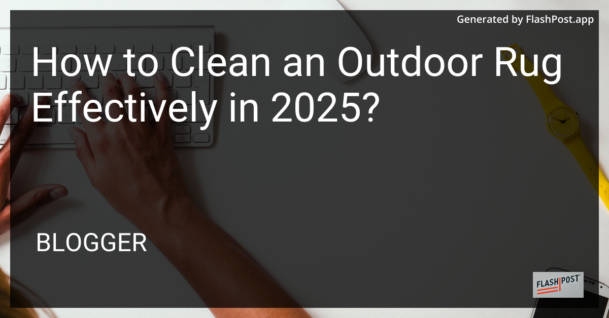Outdoor Rug Cleaning