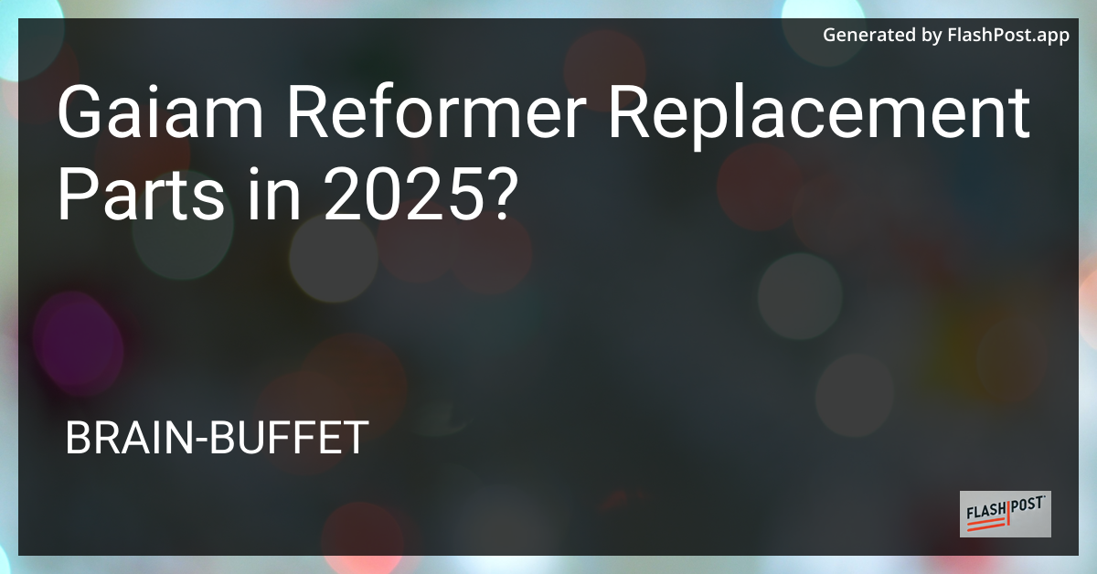 Gaiam Reformer Replacement Parts