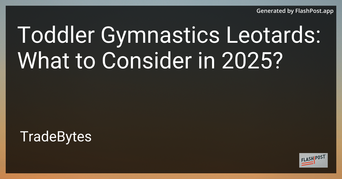 Toddler Gymnastics Leotards