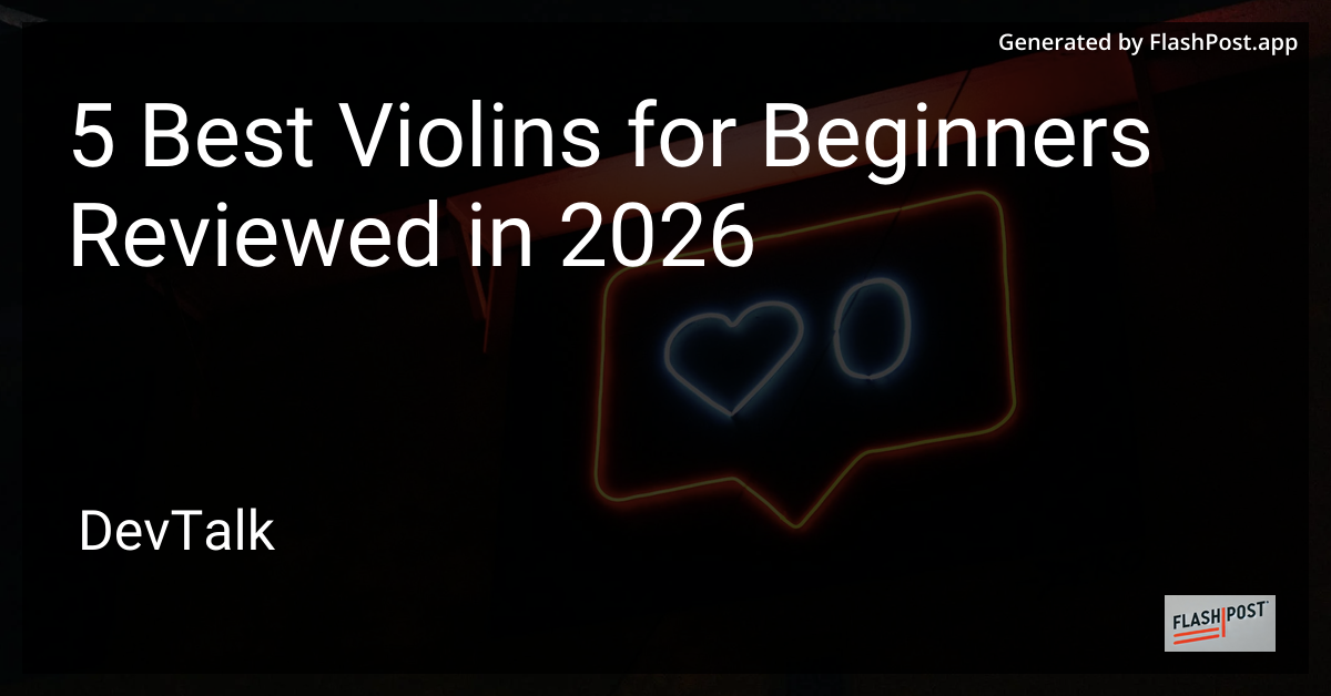 5 Best Violins for Beginners Reviewed in 2026