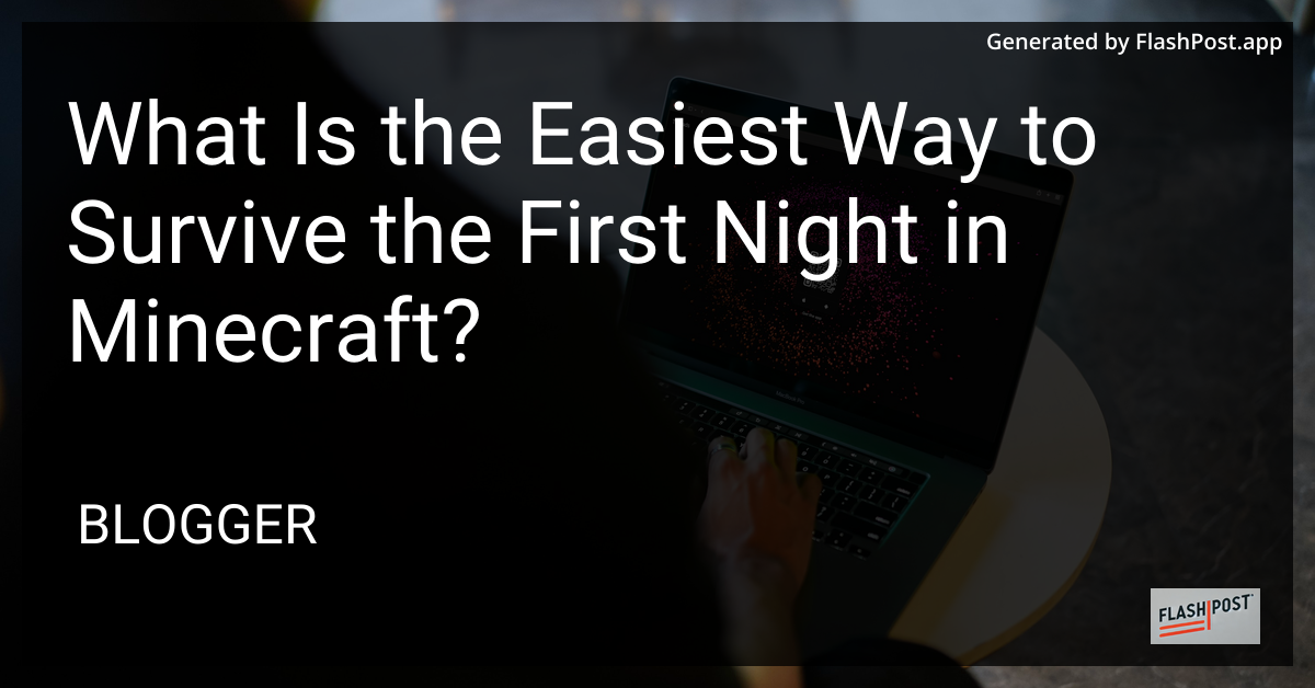 Minecraft First Night