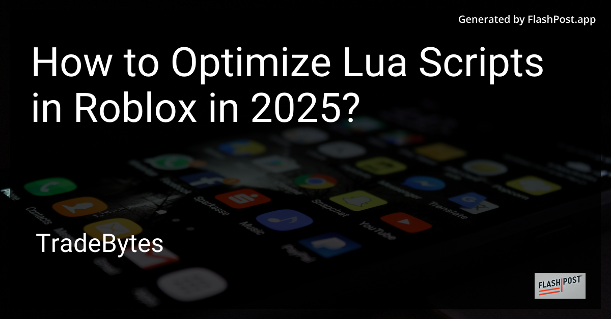 Roblox Lua Optimization