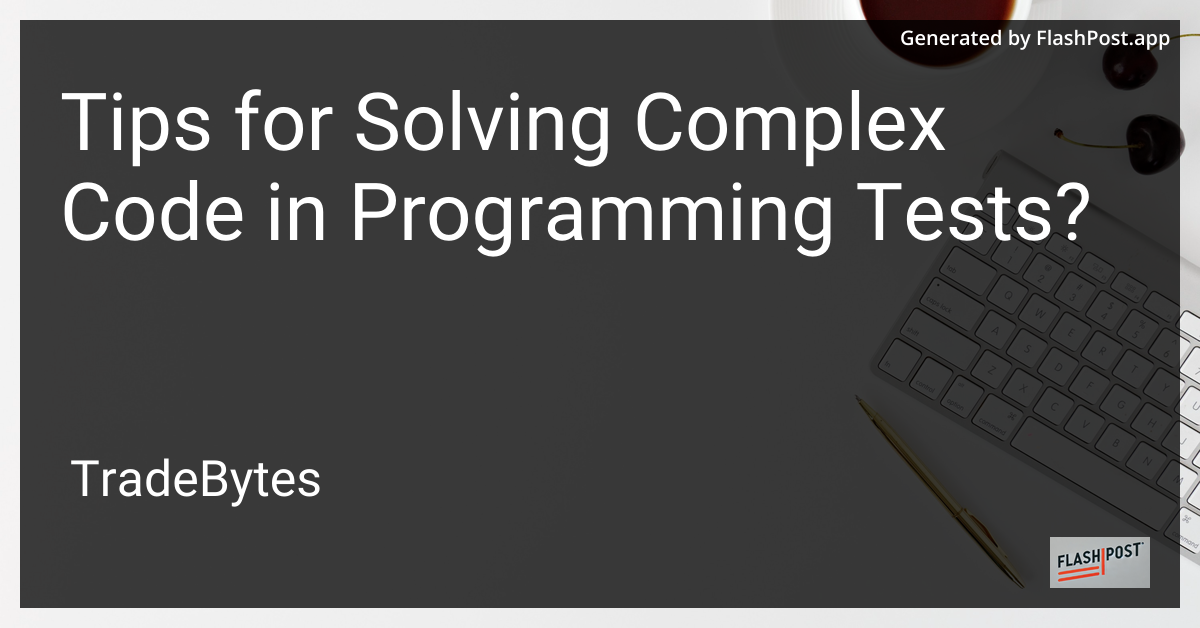 Solving Complex Code