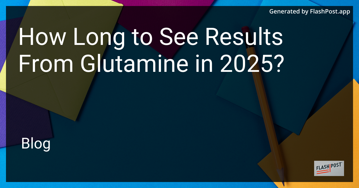Glutamine Supplement Image
