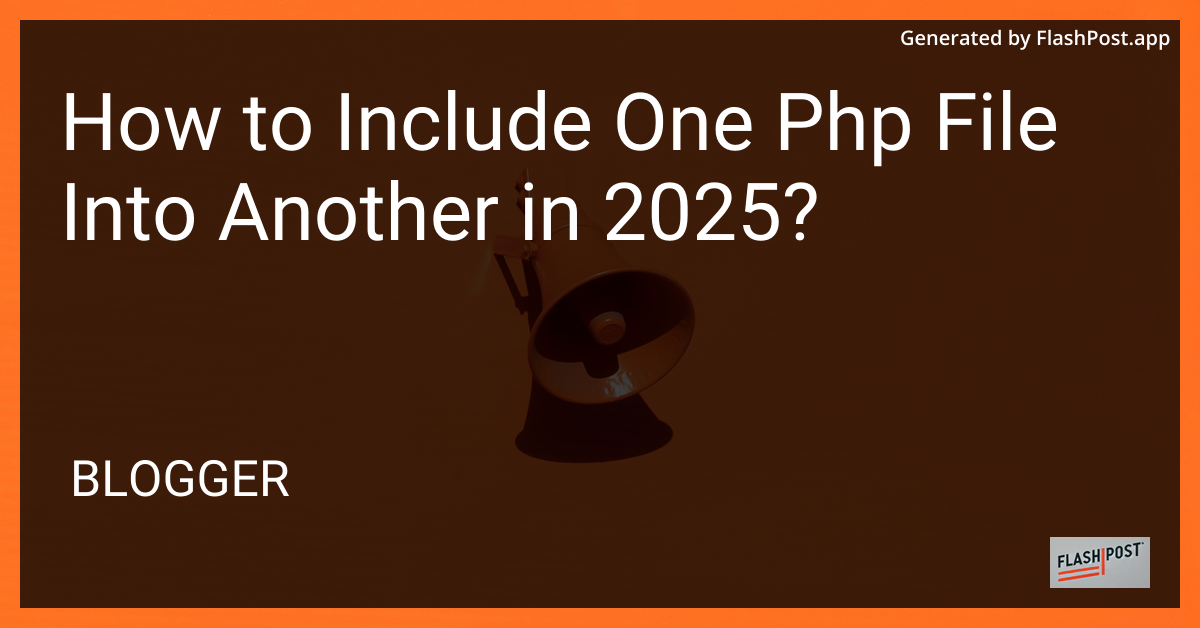 PHP Include Example